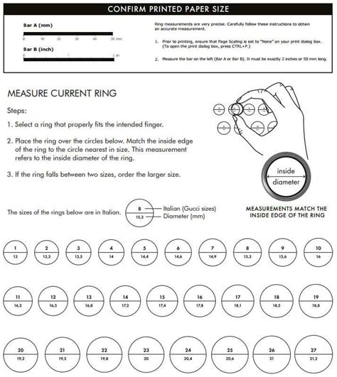 gucci rings size|gucci ring size guide.